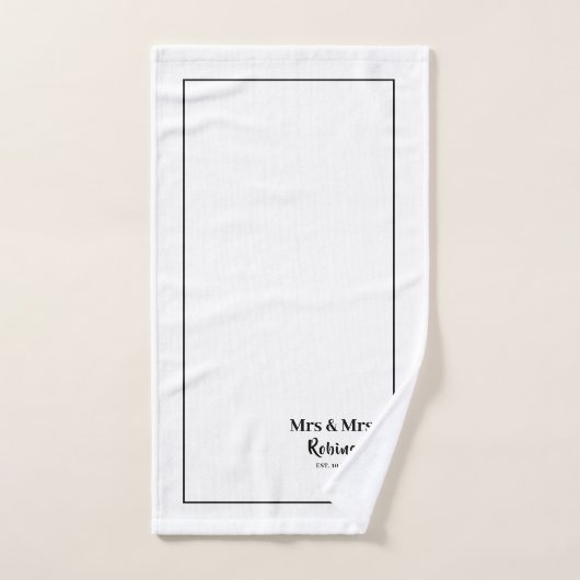 Lesbisch pasgetrouwd stel Mr & Mr gepersonaliseerd Bad Handdoek (Handdoek)