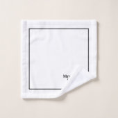 Lesbisch pasgetrouwd stel Mr & Mr gepersonaliseerd Bad Handdoek (Wasdoekje)