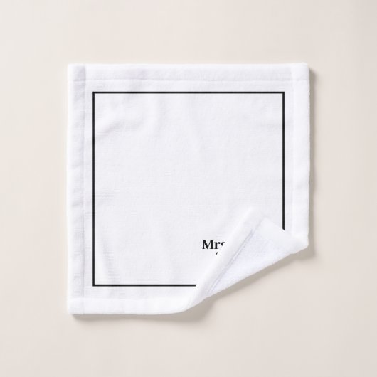 Lesbisch pasgetrouwd stel Mr & Mr gepersonaliseerd Bad Handdoek (Wasdoekje)