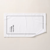 Lesbisch pasgetrouwd stel Mr & Mr gepersonaliseerd Bad Handdoek (Handdoek)