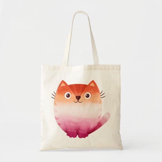 Lesbisch_Pride Kat Digitale Kunst Tote Bag (Voorkant)