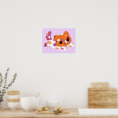 Lesbisch Pride Kat Poster (Keuken)