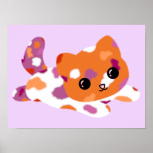 Lesbisch Pride Kat Poster
