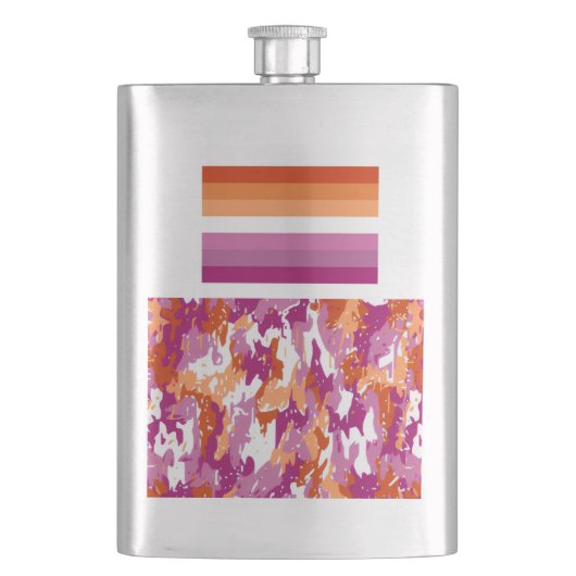Lesbisch Pride/Lesbische Camo Flacon (Voorkant)