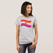 Lesbisch Pride T-Shirt (Voorkant volledig)