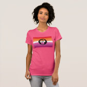 Lesbisch Pride Weerstands T-Shirt (Voorkant volledig)