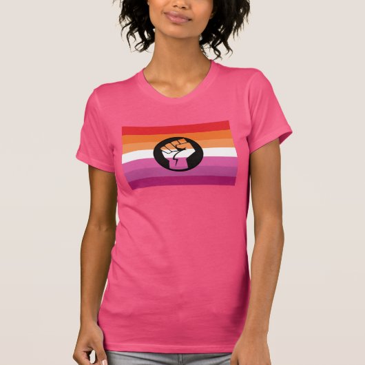 Lesbisch Pride Weerstands T-Shirt (Voorkant)