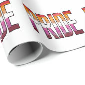 Lesbisch Pride Woord Cadeaupapier (Rol Hoek)