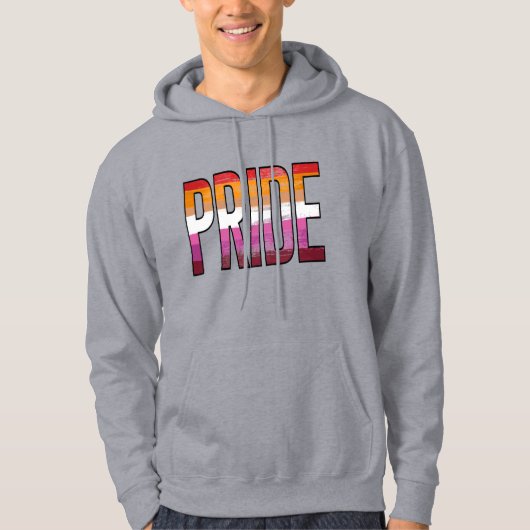 Lesbisch Pride Woord Hoodie (Voorkant)
