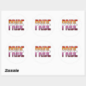 Lesbisch Pride Woord Ronde Sticker (Vel)