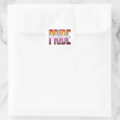 Lesbisch Pride Woord Ronde Sticker (Tas)