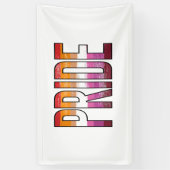 Lesbisch Pride Woord Spandoek (Verticaal)