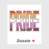 Lesbisch Pride Woord Sticker (Vel)