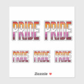 Lesbisch Pride Woord Sticker (Vel)