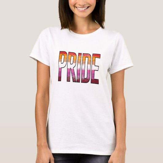Lesbisch Pride Woord T-shirt (Voorkant)