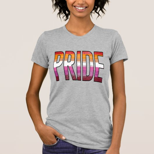 Lesbisch Pride Woord T-shirt (Voorkant)
