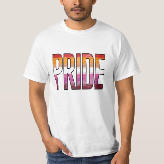 Lesbisch Pride Woord T-shirt (Voorkant)