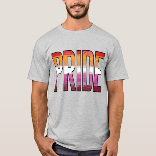 Lesbisch Pride Woord T-shirt (Voorkant)