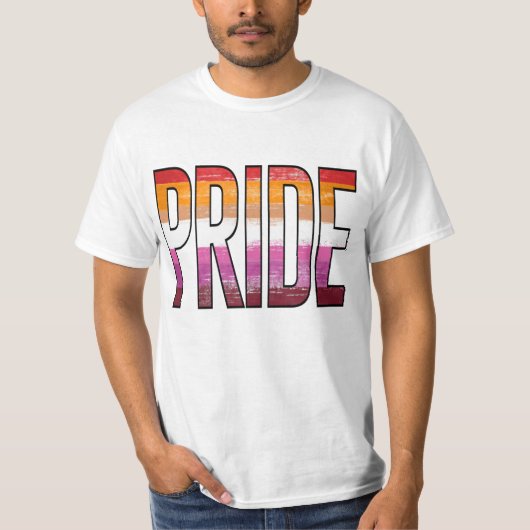 Lesbisch Pride Woord T-shirt (Voorkant)
