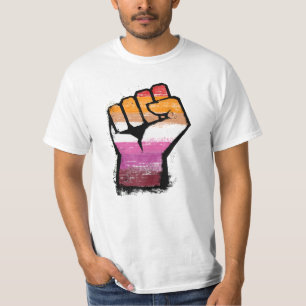 Lesbisch Protest Vuist T-shirt