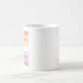 Lesbisch Retro Patroon Design Koffiemok (Center)