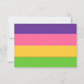 Lesbisch Saphic Flag Bruiloft Receptie Kaarten (Achterkant)