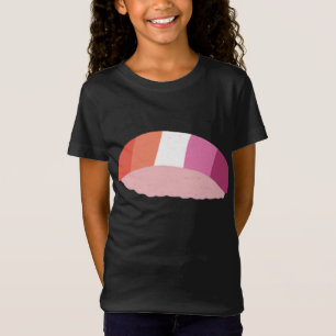 Lesbisch Sushi LGBTQ Gay Pride Vlag Japans Kawaii T-shirt