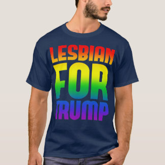 lesbisch voor trump t-shirt