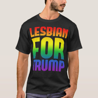 lesbisch voor trump t-shirt