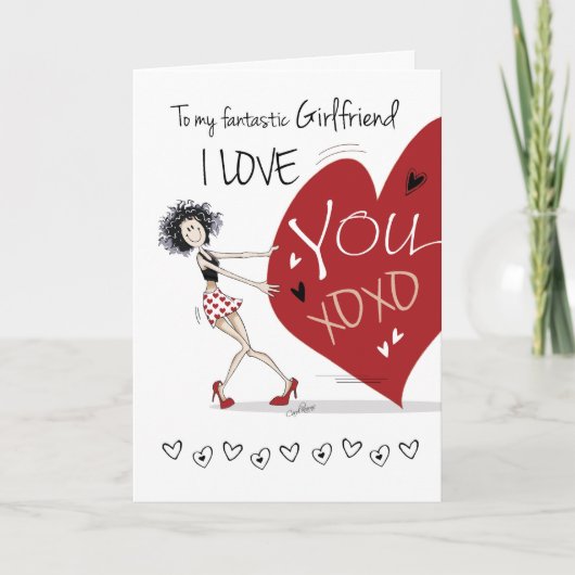 Lesbisch, Vriendin Valentijn, eigenzinnig meisje & Feestdagen Kaart (Voorkant)