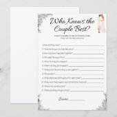 Lesbisch Vrijgezellenfeest Spel, Wie kent het paar Kaart (Voorkant / Achterkant)