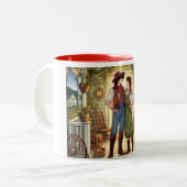 Lesbische 10 van Pentakels Tweekleurige Koffiemok (Voorkant links)