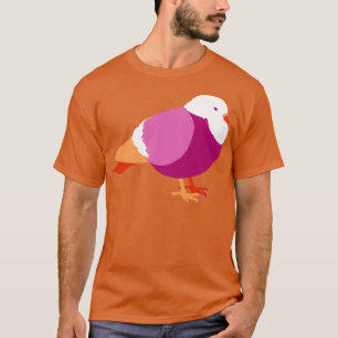 Lesbische Abstracte duiven T-shirt