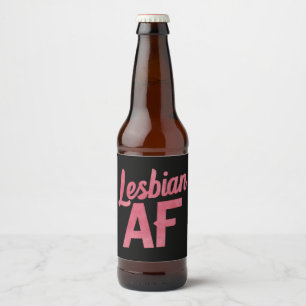Lesbische AF Bloem LGBT Pride Gay Liefdesparade Bier Etiket