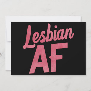 Lesbische AF Bloem LGBT Pride Gay Liefdesparade Kaart