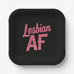 Lesbische AF Bloem LGBT Pride Gay Liefdesparade Papieren Bordje