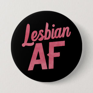 Lesbische AF Bloem LGBT Pride Gay Liefdesparade Ronde Button 7,6 Cm