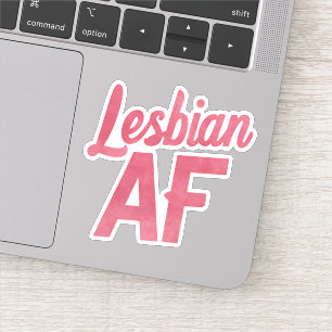 Lesbische AF Bloem LGBT Pride Gay Liefdesparade Sticker