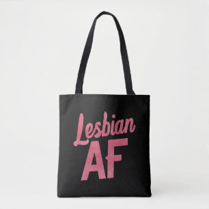 Lesbische AF Bloem LGBT Pride Gay Liefdesparade Tote Bag