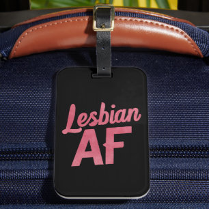 Lesbische AF Bloem LGBT Pride HBT Liefdesparade Bagagelabel