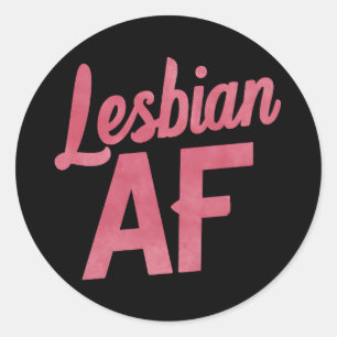 Lesbische AF Bloem LGBT Pride HBT Liefdesparade Ronde Sticker