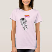 Lesbische Astronaut Pride T-shirt (Voorkant)
