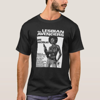 Lesbische Avengers Retro  Lesbisch Queer LGBTQ T-shirt