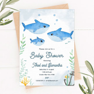 Lesbische baby shower-uitnodiging met schattige ha kaart