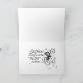 Lesbische biseksuele gefeliciteerd bruiloft kaart (Binnen)