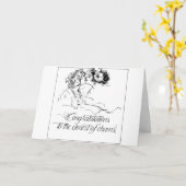 Lesbische biseksuele gefeliciteerd bruiloft kaart (Gele Bloem)