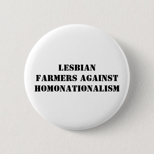lesbische boeren tegen homonationalisme ronde button 5,7 cm (Voorkant)