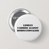 lesbische boeren tegen homonationalisme ronde button 5,7 cm (Voorkant /achterkant)