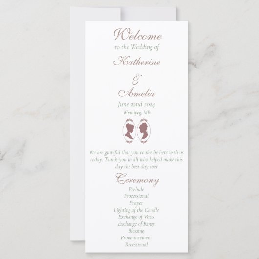 Lesbische bruiden Regency Roze Rozen (Voorkant)