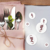 Lesbische bruiden Regency Roze Rozen Confetti